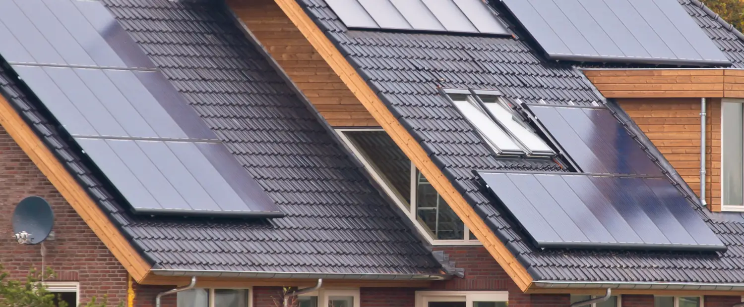 Photovoltaikanlage auf einem Wohnhausdach
