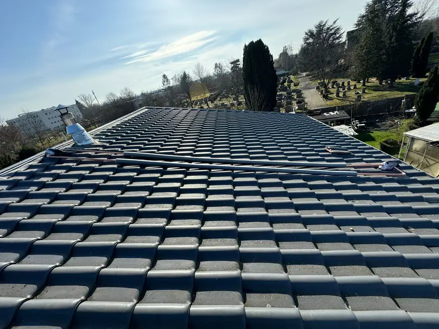 PV-Anlage auf einem Schrägdach in Erlensee