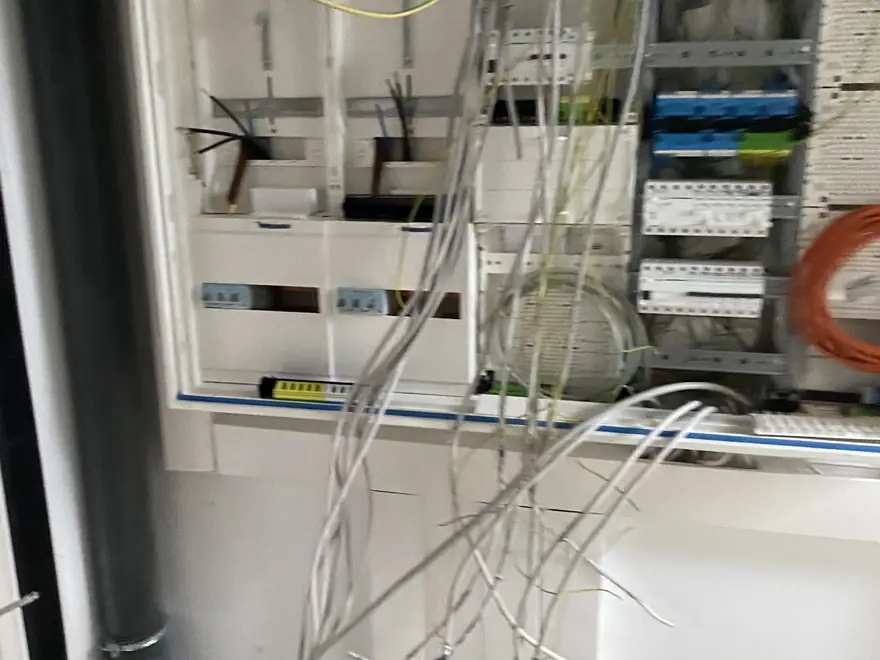 Zählerschrank nach der Fertigstellung