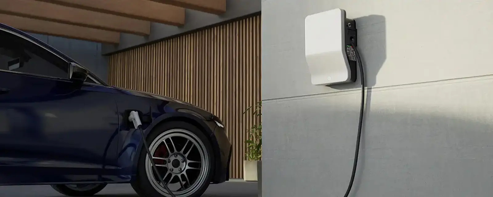 Elektroauto an einer Wallbox